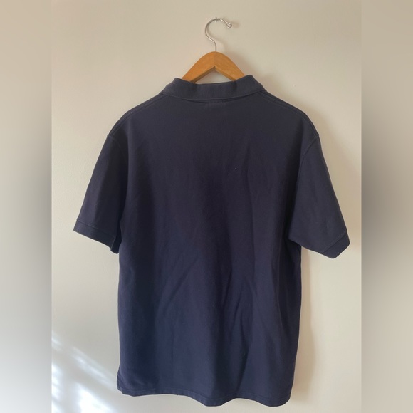 Vintage 90s L.L. Bean Navy Polo w/ canoe embroidery - Picture 2 of 4